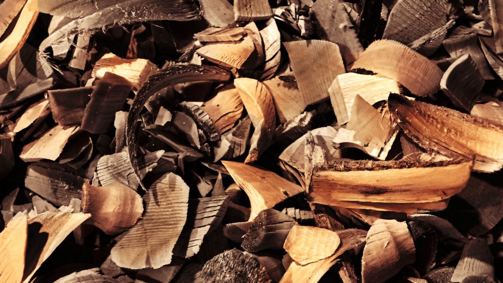 wood chips in an oud article